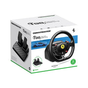 Thrustmaster T98 Ferrari 296 GTS Racing Wheel, 240 Rotation with Bungee Cord, Manettino Dial, Carbon Paddle Shifters, Black