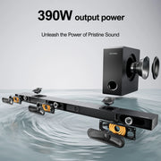 ULTIMEA Nova S70 3.1.2ch Dolby Atmos Sound Bar for TV, 2 Up-firing Drivers, 390W Peak Power Soundbar with Subwoofer