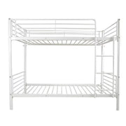 Zimtown Metal Twin Over Heavy Duty Bunk Bed, White