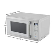 Hamilton Beach  HB8436193153-02 1.1 cu. ft. Countertop Microwave Oven, 1000 Watts, White Stainless Steel