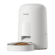Petlibro 2L Air Automatic Cat Feeder, Battery-Operated Food Dispenser with 180-Day Battery Life, AIR Timed Feeder for Cats & Dogs, White