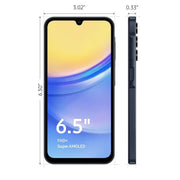 SAMSUNG SM-A156UZKDXAA Galaxy A15 6.5'' 5G 4GB RAM 128GB Storage 2.2 GHz Processor Speed Factory Unlocked Android Smartphone, Blue Black