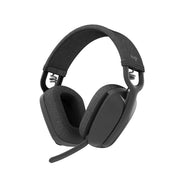 Logitech Zone Vibe 100 Wireless Over-Ear Headphones, Noise Canceling Microphone, Multipoint Bluetooth, 40mm Drivers, Lightweight Comfort, Graphite, 981-001256