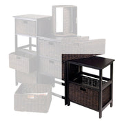 Winsome Omaha Storage Rack with 2-Foldable Basket