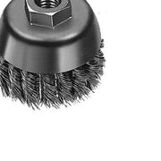 4-inch Hyperwire Knot Wire Cup Brush in Carbon Steel