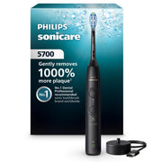 Philips Sonicare 5700 Series Electric Toothbrush, Next-Generation Sonicare Technology, Pressure Sensor, 6 Brushing Settings, Smart Timer, Brush Pacer, 21-Day Runtime, Black, HX7131/01