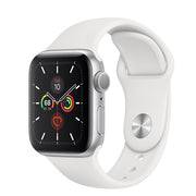 Apple Watch Gen 5 Series 5 40mm Silver Aluminum - White Sport Band MWV62LL/A