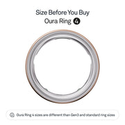 Oura Ring 4 Smart Wearable Ring, Rose Gold, Size 6, All-Titanium, Sleep and Fitness Tracker, 8-Day Battery Life, JZ90-54219-06
