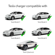 Lectron LECHG5-15-15ATSLBLKUS Tesla Level 1 NEMA 5-15 Electric Vehicle (EV) Charger - up to 15A- 16' - Black