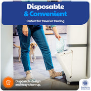American Kennel Club Male Dog Wrap Disposable Diapers with Wetness Indicator, Medium Waist 18-25 in, 50 Count AKC70012