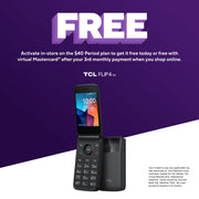 TCL Flip 4 5G Flip Phone, Dual Displays, 1.77-Inch External Screen, 3.2-Inch Internal Display, Tactile Keyboard, 5G Connectivity
