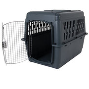 Aspenpet Pet Porter 21183 Kennel, For Pets 50-70 Pounds, Dark Gray
