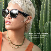 Bose 851336-0110 Frames Soprano Cat Eye Bluetooth Audio Sunglasses, Black