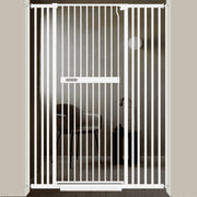 Fairy Baby Extra Tall Cat Gate, 70.8 in Height, Adjustable 29.99-45.62 in Width, White Metal - Stainless Steel