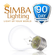 Simba Lighting Incandescent Appliance Light Bulb A15 40W E26 Medium Base 2700K Warm White 6-Pack
