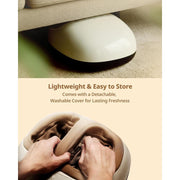 Ibreo Foot Massager Machine, Triple Action Therapy with Deep Kneading, 360 Air Compression, Adjustable Heat up to 131F, Wireless Remote, Detachable Washable Cover, Black