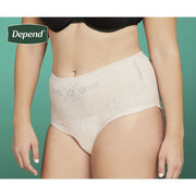 Depend 81782572 Women's Fit-Flex Maximum Incontinence Underwear, XXL, Blush, 22 Count