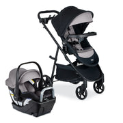 Britax Willow Brook S+ Infant Car Seat and Stroller Travel System with ClickTight Installation, RightSize Adjustable Fit, All-Wheel Suspension, SafeWash Fabrics, Jade Onyx