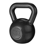 Athletic Works WKB50L 50lb Kettlebell, Casting Iron, Durable Black Hammertone Finish