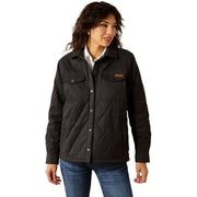 Ariat Women Grizzly Quilted Barn Jacket, Wind- and Water-Resistant, 60g Insulation, Black, XL