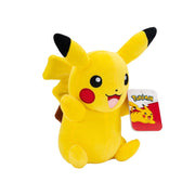 Jazwares Pokemon Pikachu Plush Figure, 8 Inch, Soft Polyester Stuffed Toy, Multicolor, PKW4193