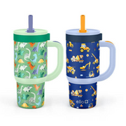 Ello 2 Pack Tumbler Set with Retractable Straw 14 Fl Oz Each for Kids