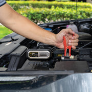 Baccus Global Stanley LJ12FC Lithium Jump Starter, 1200 Peak Amps, Dual USB Charging Ports, Reverse Polarity Protection, Bright LED Light, Powder-Coated Metal Clamps