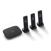 Ooma TELO3HD3 Telo VoIP Free Internet Home Phone Service with 3 HD3 Handsets