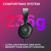 SteelSeries 61606 Arctis Nova 1 Multi-System Gaming Headset, Hi-Fi Drivers, Comfort Design, Ultra Lightweight, Noise-Cancelling Mic, for PC, PS5/PS4, Switch, Xbox (Black)