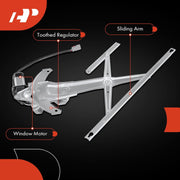 A-Premium Power Window Regulator with Motor, Front Left Driver Side, Compatible with Honda CR-V 1997-2001, APWR0243
