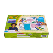 Crayola Texture Art Kit for Kids, Large Washable Jumbo Crayons, Textured Rubbing Plates, Animal Folders, Crayon Holder, 15 Sheets of Paper, Adaptive Design, Ages 2+