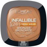 L'Oreal Paris Infallible Up to 24H Fresh Wear Soft Matte Bronzer, Light Medium, 0.31 oz Light medium
