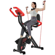 POOBOO X-81905 3in1 Foldable Exercise Bike Indoor Cycling Bike Magnetic Stationary Bike Fitness Gym Workout 300lb