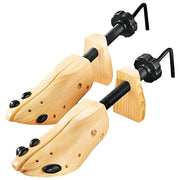 Athome Rain Elmolife Shoe Stretcher Adjustable Width and Length Brown Wood Size 39-40 Pair