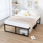 Lutown-Teen EE18-6CK 18 inch California King Bed Frames, Black