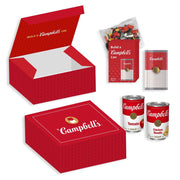 Campbell  Building Brick Box, Custom Multicolor Building Blocks with 2 Cans Condensed Soup, Red White, Child Teen