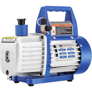 SPECSTAR VH321US 110V 1/4 HP 3.5 CFM Single Stage Rotary Vane Air Vacuum Pump with Oil Bottle, Blue