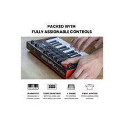Akai Professional MPKMINIPLAYMK3 MPK Mini Play MK3 MIDI Keyboard Controller with Built in Speaker and Sounds Plus Dynamic Keybed, MPC Pads and Software Suite