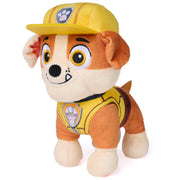 PAW Patrol Rubble Plush Toy, 6-Inch Stuffed Animal with Show-Accurate Embroidered Details, Multicolor