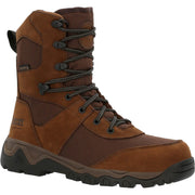 Rocky Red Mountain Insulated Waterproof Hunting Boots for Men - Brown - 8.5M