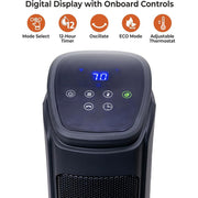 Mr. Brands, LLC. Comfort Zone Space Heaters for Indoor Use, 30 inch, 1500W, Black - Electric