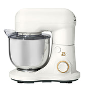 Beautiful 19409 by Drew Barrymore 3.5 Qt Stand Mixer, Lightweight & Powerful with Tilt-Head, White Icing