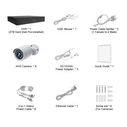 TOGUARD SC35 8CH Wired Security Camera System Outdoor with 3TB Hard Drive 8pcs 1080P Bullet Surveillance Cameras HDMI Connector
