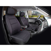 Auto Drive 2010SC11 2 Piece Low Back Memory Foam Car Seat Cover, Polyester, Black, Universal Fit