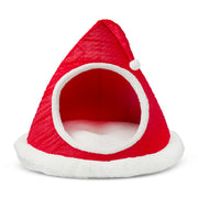 Vibrant Life Santa's Hat Extra Large Holiday Pet Bed, Red and White, 46 in x 38 in x 46 in