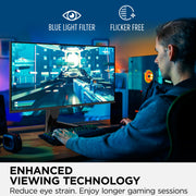 ViewSonic VX3418-2K 34-Inch Ultrawide 21:9 WQHD Gaming Monitor, 165Hz, 1ms Response, FreeSync Premium, HDMI, DisplayPort, USB, Black