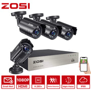 ZOSI 8MM-211B4S-00-US 1080P H.265+ Home Security Camera System