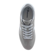 No Boundaries Women's Platform Sporty Sneakers, Lace-Up, Memory Foam Insole, Grey, Size 10