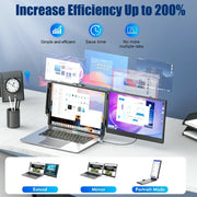 SIAVIALA S1 Portable Monitor Innovation S1 Laptop Screen Extender 14