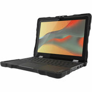 Gumdrop Cases DropTech Custom Protective Chromebook Case for Lenovo 500e 500w Yoga Gen 4, Military-Grade Drop Protection, Transparent, Black, 01L011